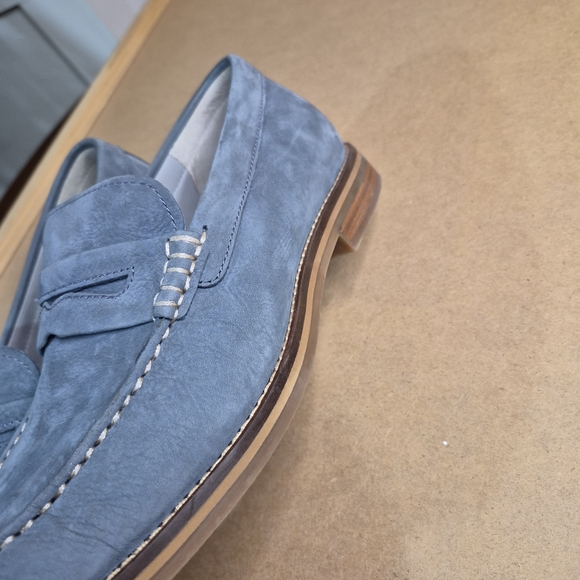 Sperry Sky Blue Suede Slip-Ons 2709/380 - Picture 12 of 13